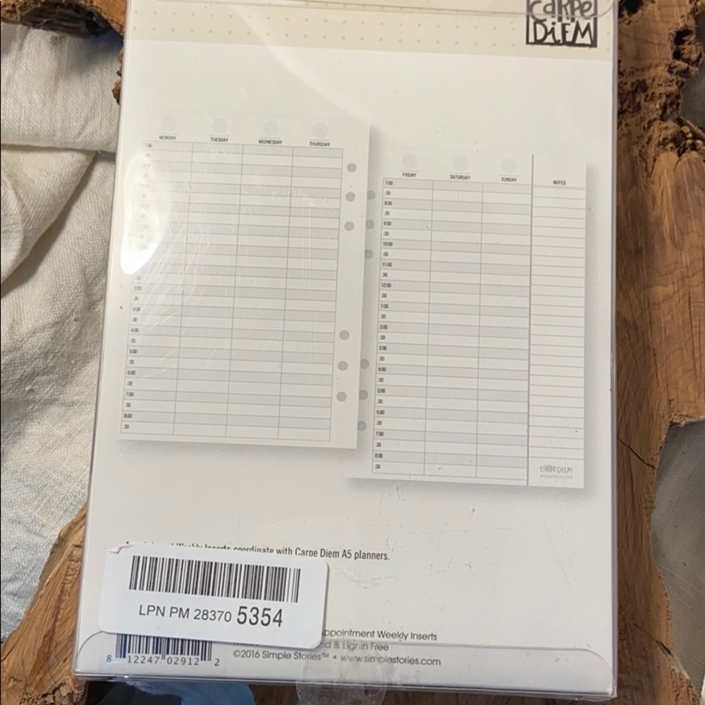 COPY - COPY - Appointment planner inserts Carpe Diem A5 planner - Picture 2 of 2